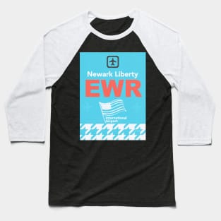 EWR Newark Liberty airport code Baseball T-Shirt